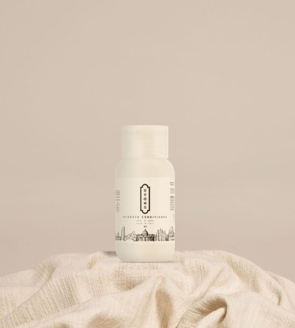 Duomo Hydrate Conditioner 100 mL on natural linen cloth