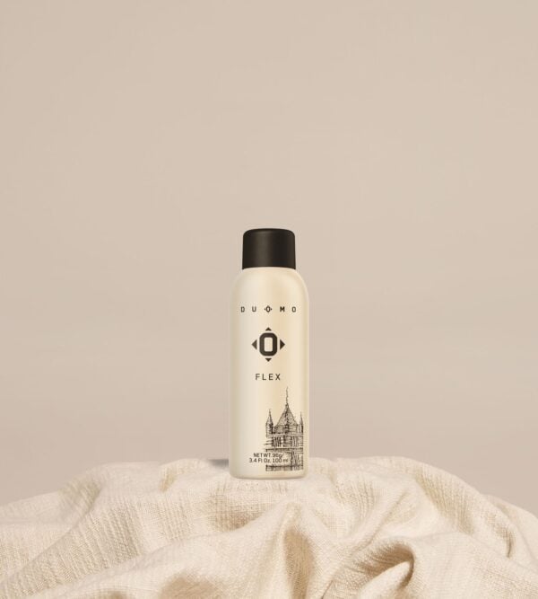 Duomo Flex Working Spray 100 mL on natural linen cloth